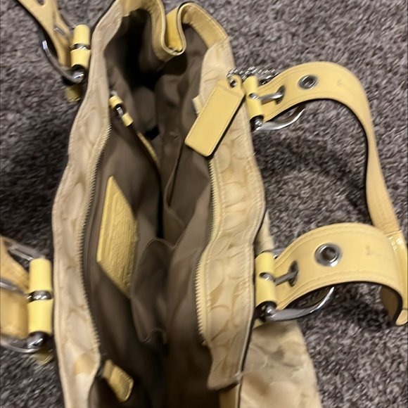 Yellow Coach Shoulder Bag - Picture 2 of 3